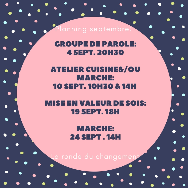 Planning septembre